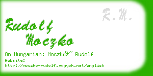 rudolf moczko business card